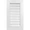 Ekena Millwork Vertical Surface Mount PVC Gable Vent: Functional, w/ 3-1/2"W x 1"P Standard Frame, 18"W x 32"H GVPVE18X3201SF - alternate 1